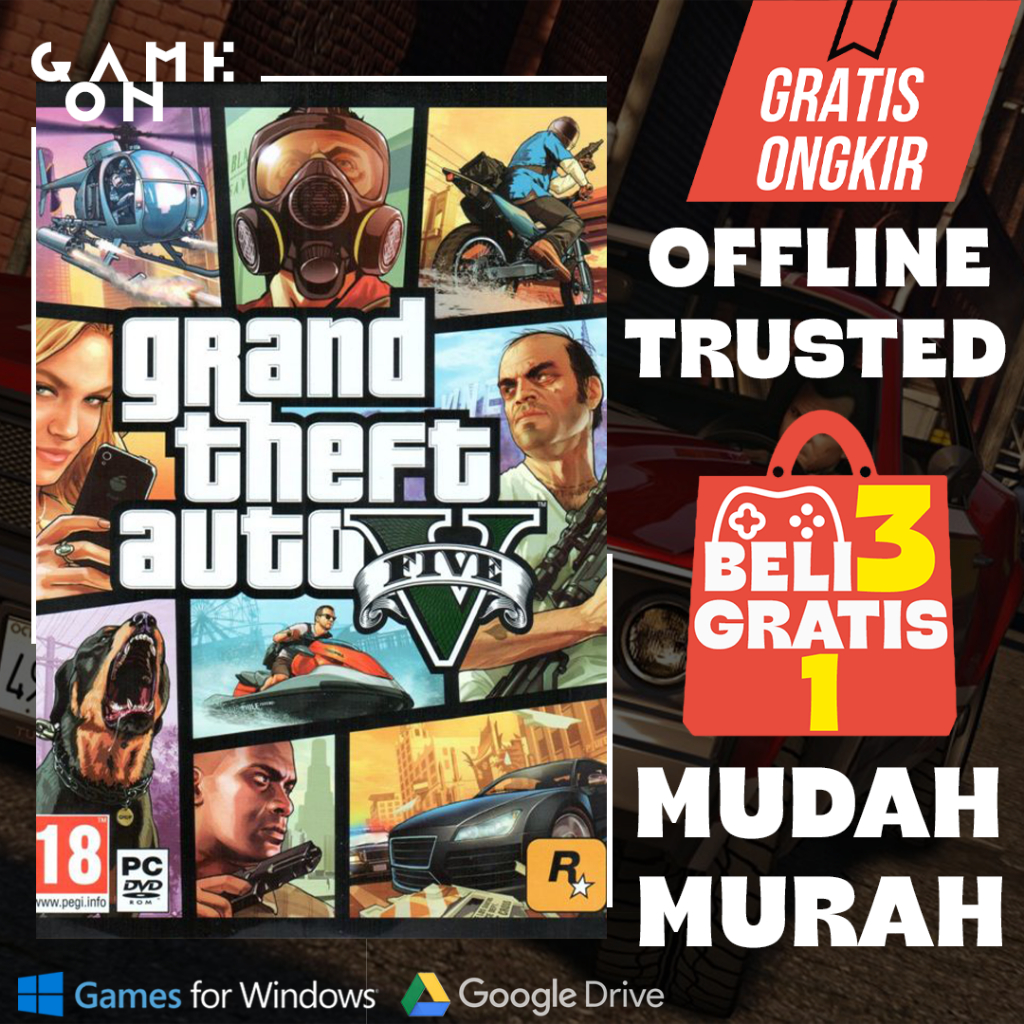 Jual Grand Theft Auto V - Game PC Adventure - Download Game Offline ...