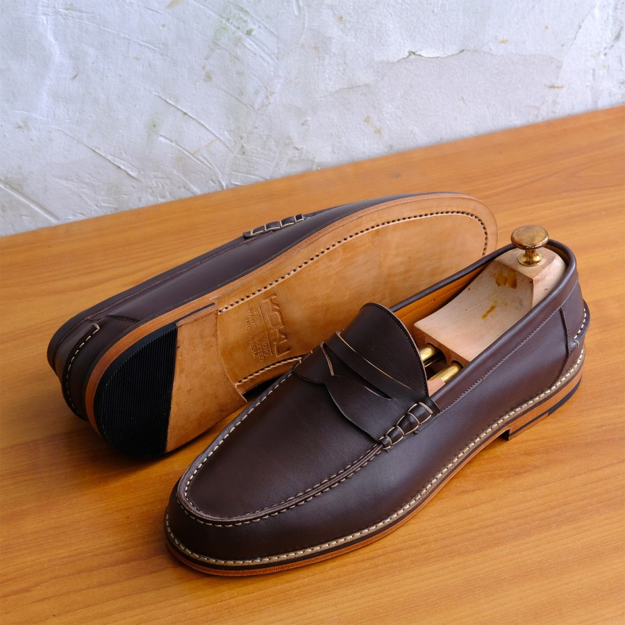 靴 Iru CLASSIC COIN LOAFER Antique brown Iru CLASSIC COIN LOAFER Antique brown（COIN LOAFERS （BROWN
