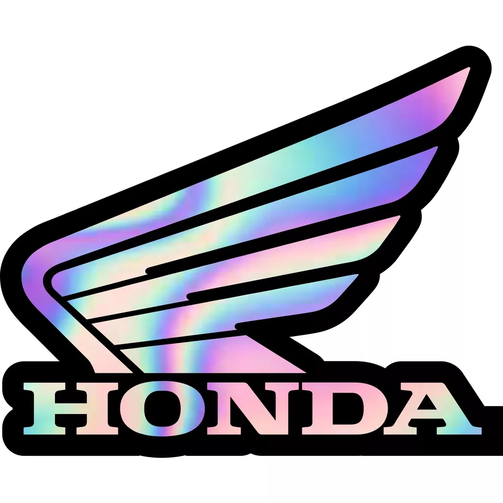 Jual STIKER LOGO HONDA SAYAP HOLOGRAM-STICKER LOGO MOTOR HONDA MODEL