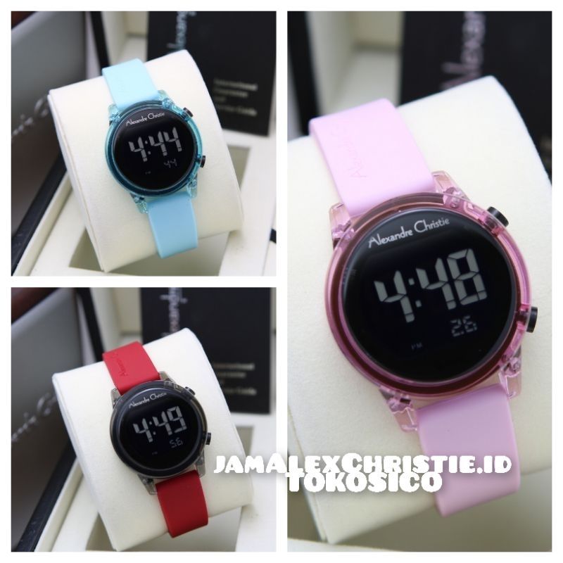 Jual TERBARU JAM ALEXANDER CHRISTIE WANITA RUBBER AC 9368 ALEXANDRE