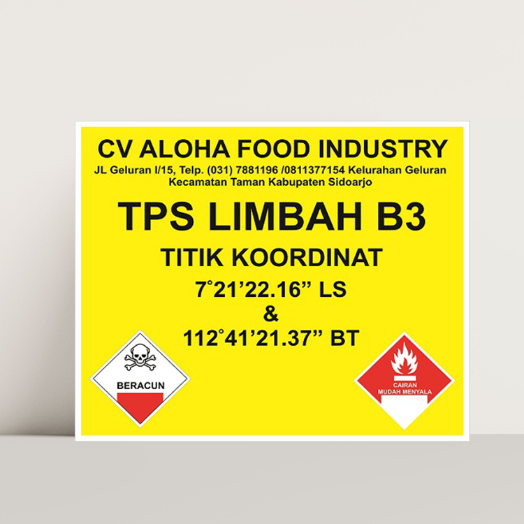 Jual SAFETY SIGNBOARD TPS B3 - CUSTOM | Shopee Indonesia