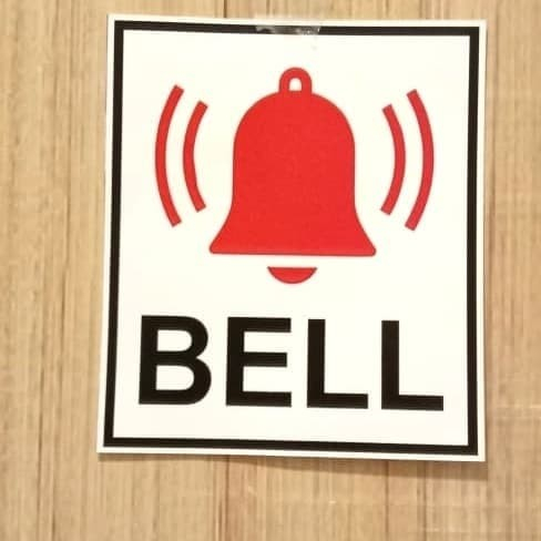 Jual Sign Rambu Tanda Bell Bel Sticker Petunjuk Safety Label K