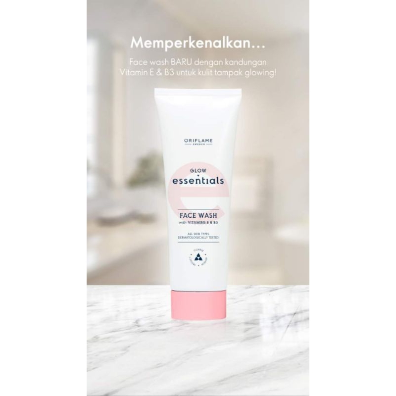 Jual Glow Essentials Face Wash (Pencuci Muka) & Glow Essentials Mask n