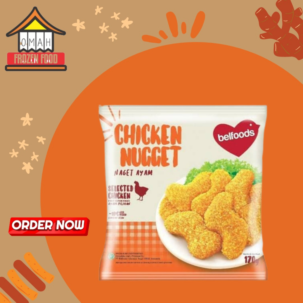 Jual Belfoods Chicken Naget Nugget Ayam Favorit 170gr (NON COD DAN ...