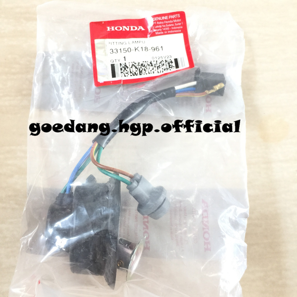 Jual Socket Comp Head Light Soket Lampu CB150 VERZA K18H ORIGINAL AHM ...