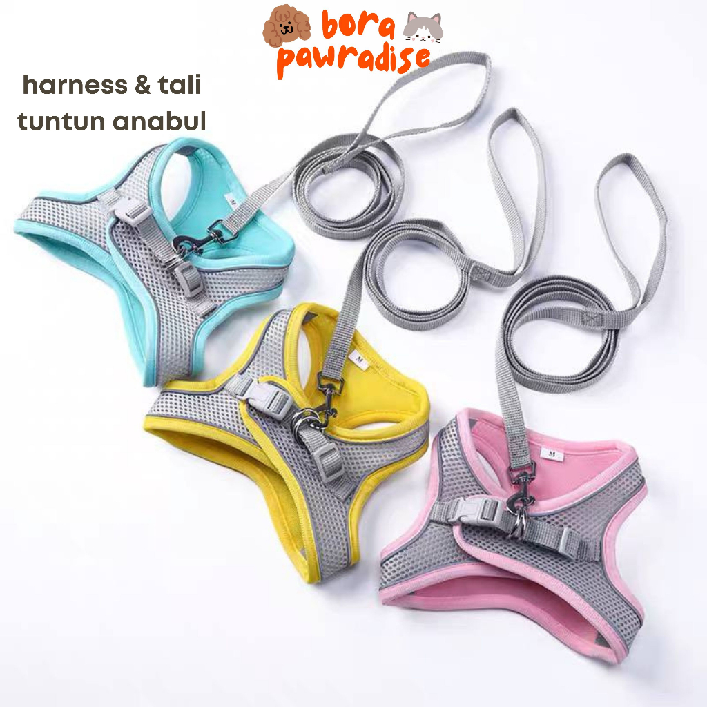 Jual Rompi Harness Anjing / Rompi Harness Kucing / Tali Tuntun Kucing ...