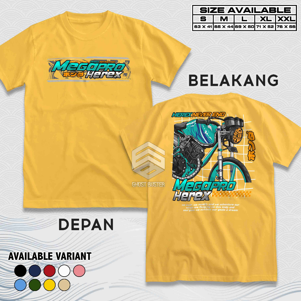 Jual Kaos Racing Honda Megapro Never End Baju Disto Motor Herex Honda