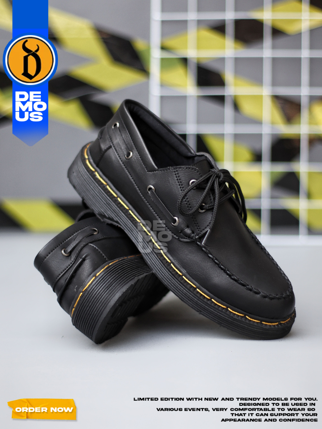 Jual DEMOUS Gogeta - Sepatu Formal Pantofel Docmart Low Boots Kerja ...