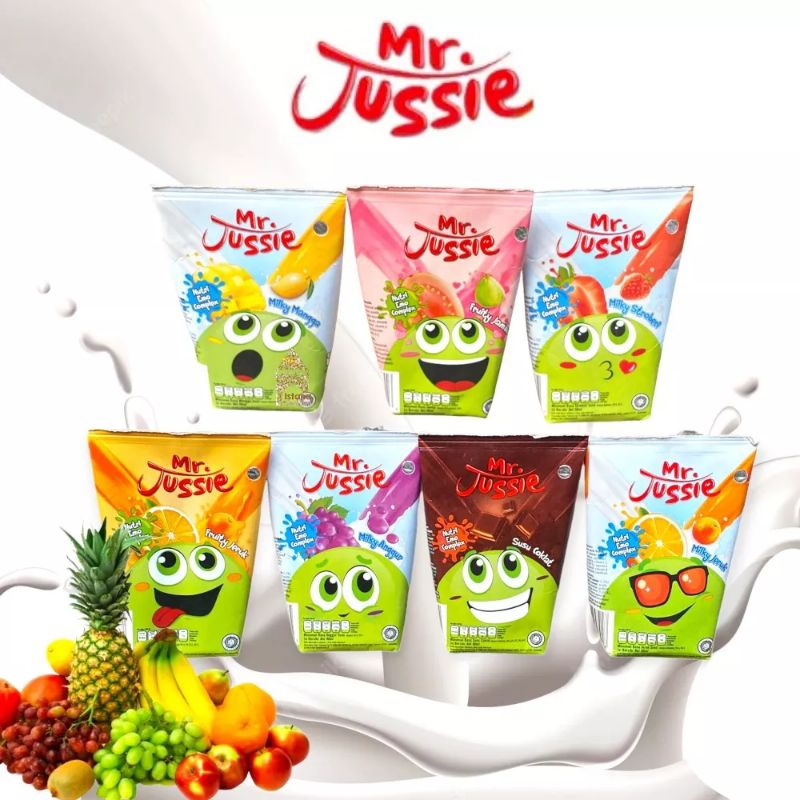 Jual MINUMAN MR JUSSIE JUS RASA BUAH 90ML | Shopee Indonesia
