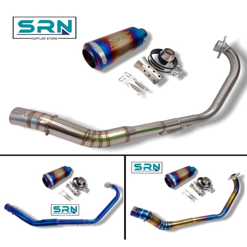 Jual KNALPOT SC PROJECT CRT BLUE SERIES IMPORT FULLSYSTEM VIXION R15 ...