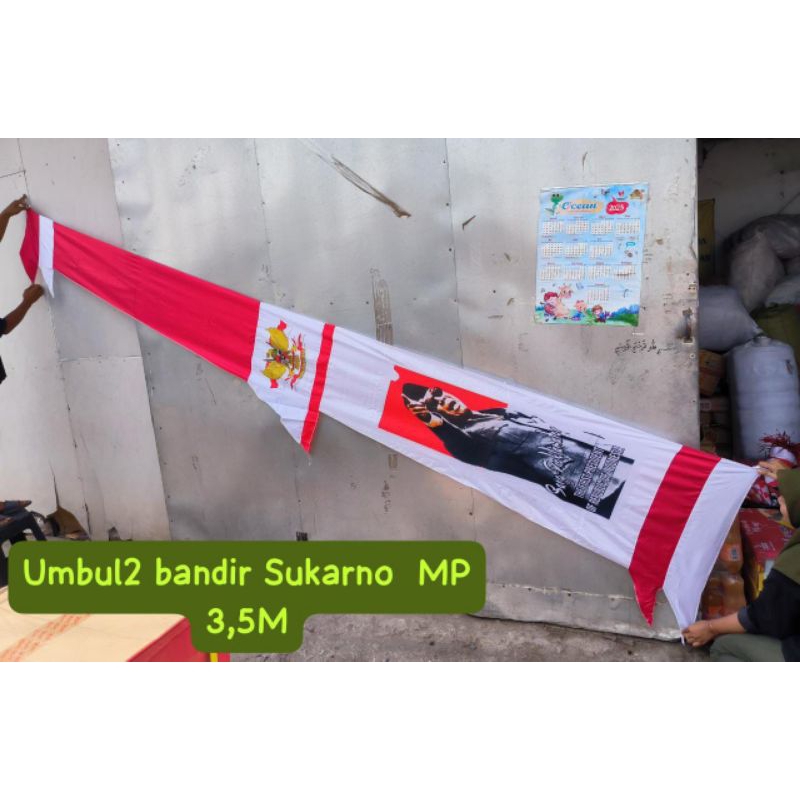 Jual Umbul Umbul Bandir Soekarno M Bendera Merah Putih Shopee Indonesia