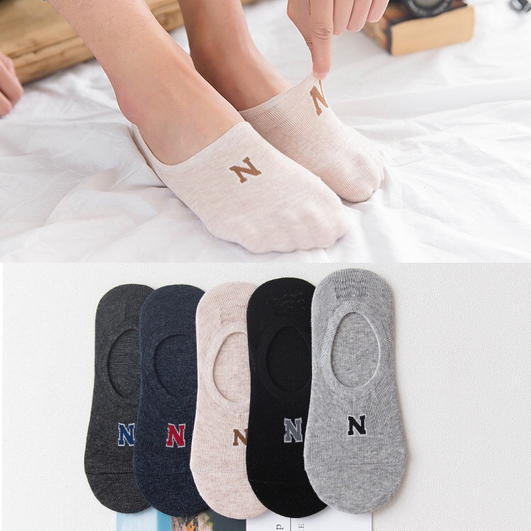 Jual Kaos Kaki Pria Kaus Kaki Tak Terlihat Bergaris Pendek Hidden Socks Boat Pria Shopee