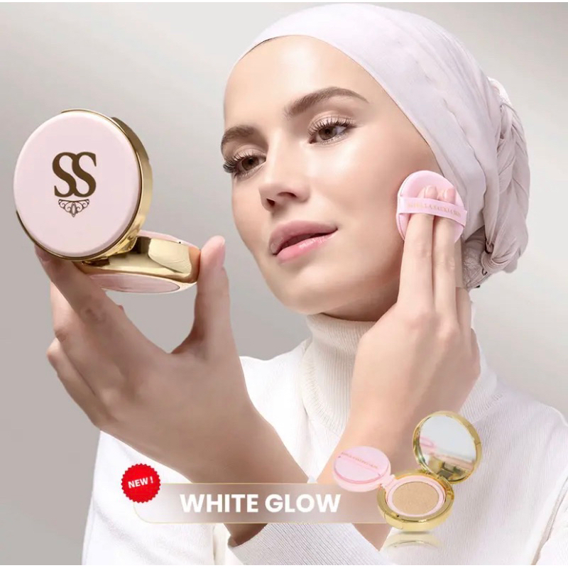 Jual White Glow Coverage Cushion SSSKIN (kemasan pink) | Shopee Indonesia