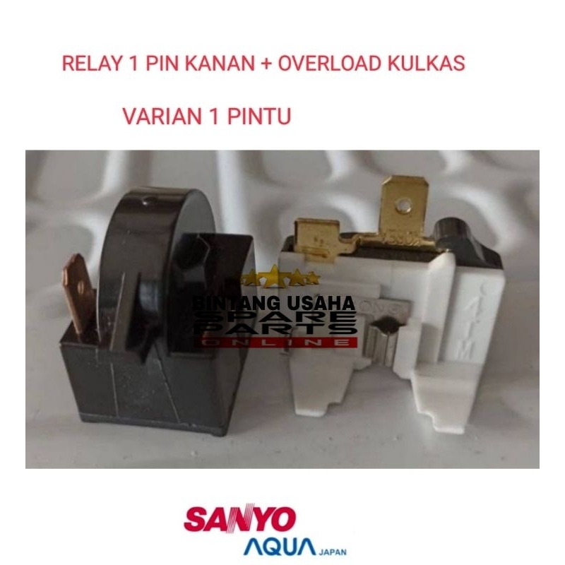 Jual Relay Ptc Overload Kulkas Sanyo Aqua 1 Pintu | 2 Pintu | Shopee ...