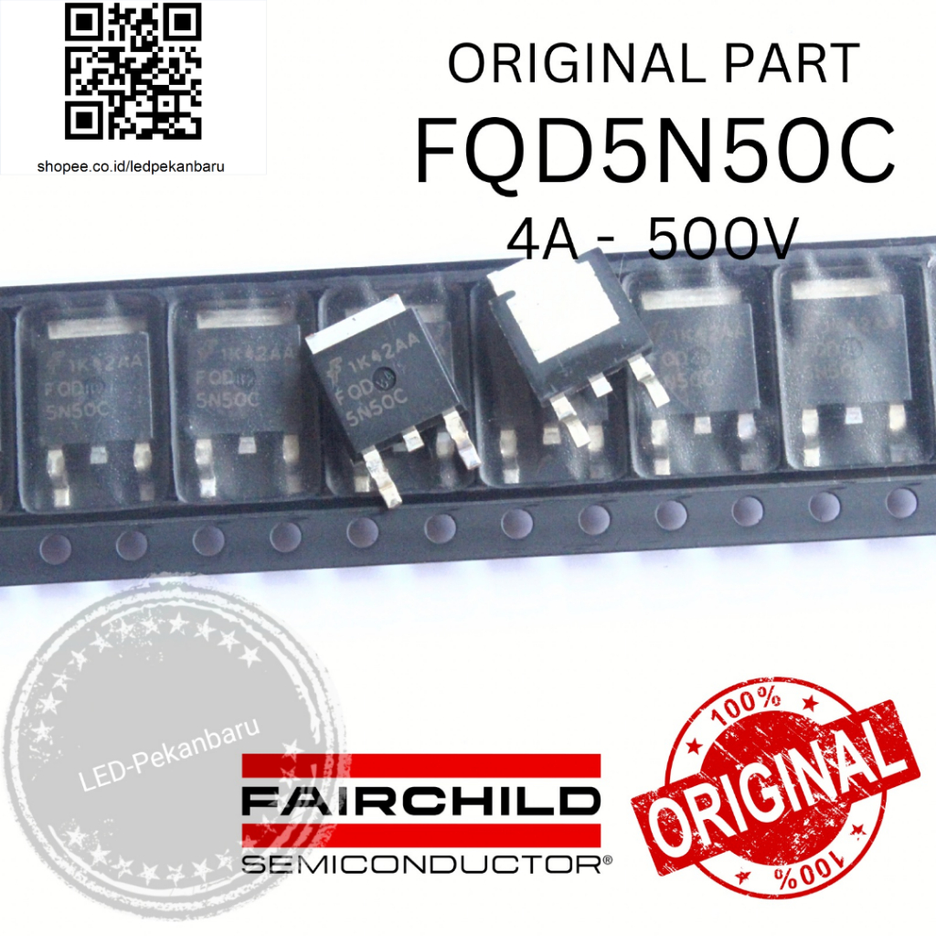 Mosfet Fqd5n50cs Fqd 5n50cs 5n50 Smd To252 Novo E Original | MercadoLivre