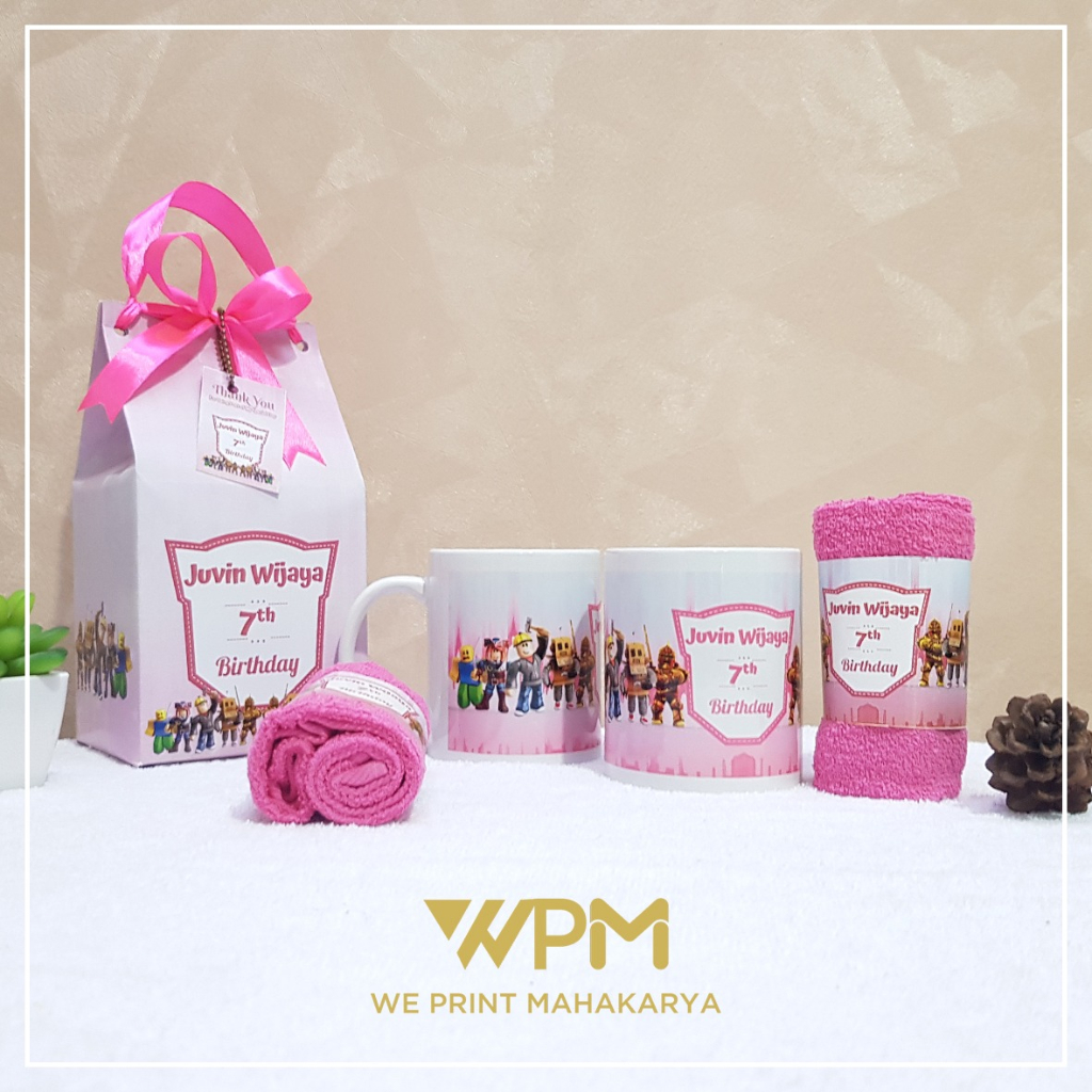 Jual Souvenir Mug,Handuk n Softbox CUSTOM Shopee Indonesia