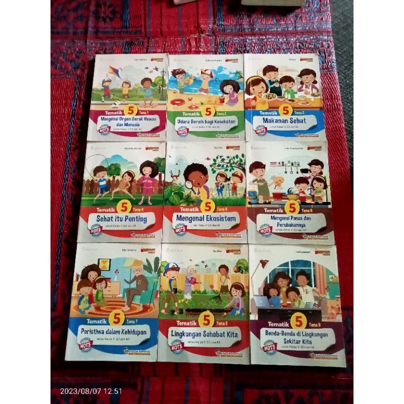 Jual 9 BUKU ORI TEMATIK TEMA 1 S/D 9 KELAS 5 SD PENERBIT PLATINUM ...