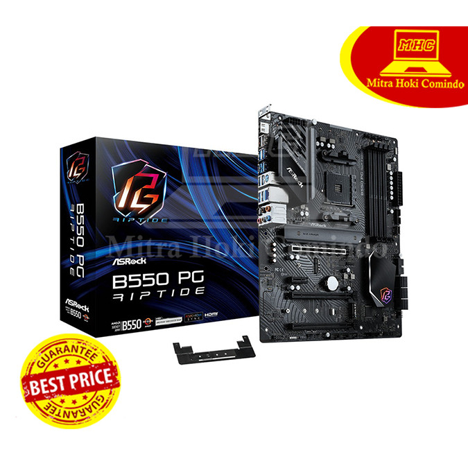 Jual MAINBOARD / MOTHERBOARD ASROCK B550 PG RIPTIDE | Shopee Indonesia