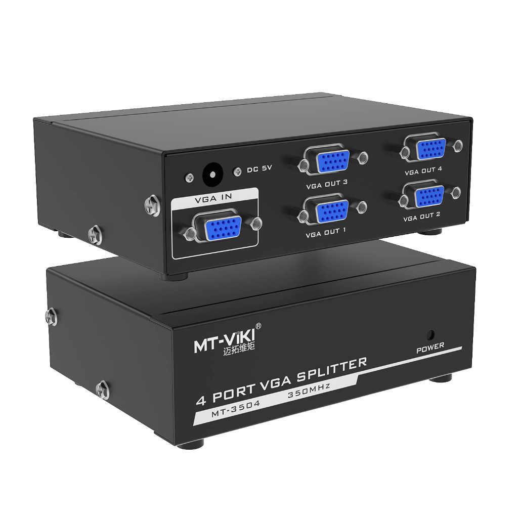 Jual VGA Splitter 4 Port VGA Spliter 4 Port VGA Split 1 To 4 Port VGA ...