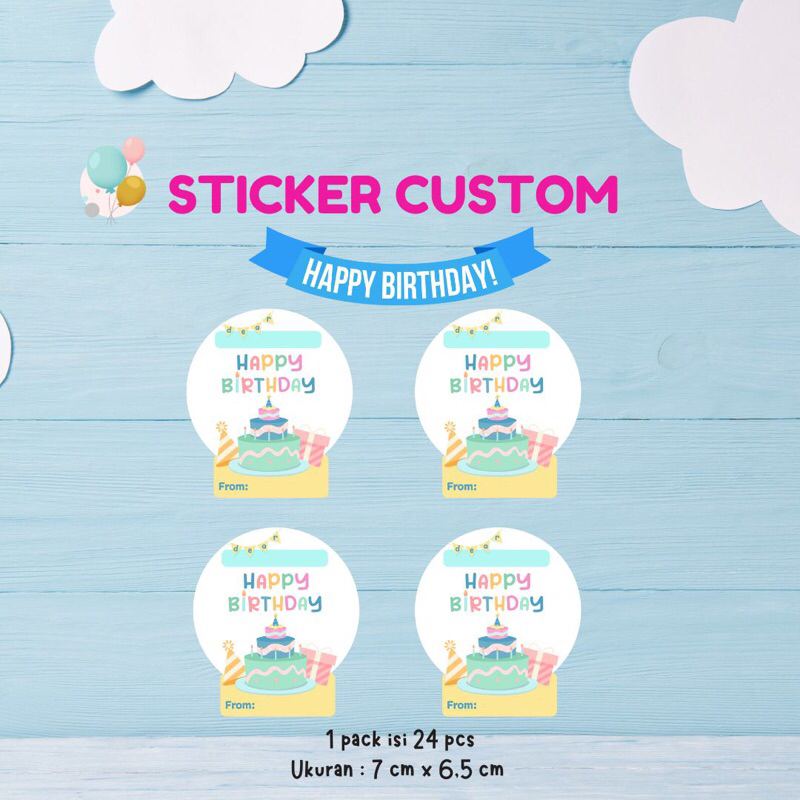 Jual sticker / kartu ucapan ulang tahun | Shopee Indonesia