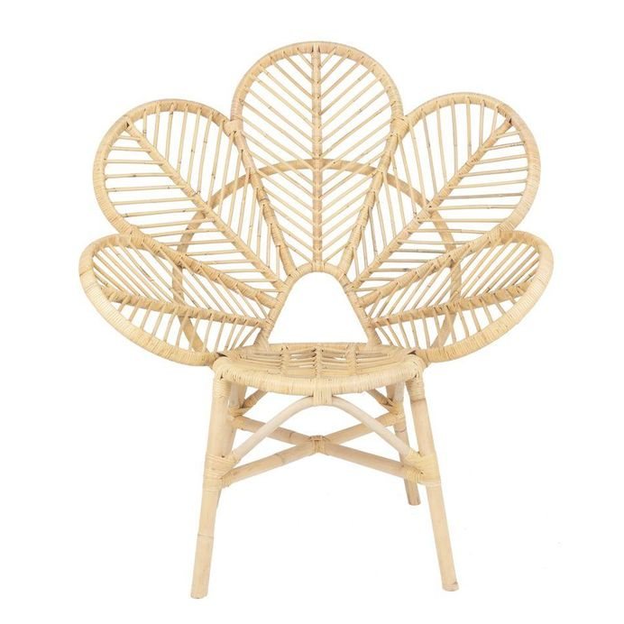 Jual Kursi Rotan Bentuk Daun Kursi Makan Rotan Kursi Rotan Cantik Leaf Side Chair Shopee