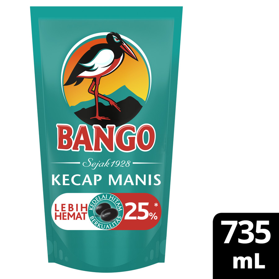 Jual Bango Kecap Manis Refill 735ml Shopee Indonesia 2759