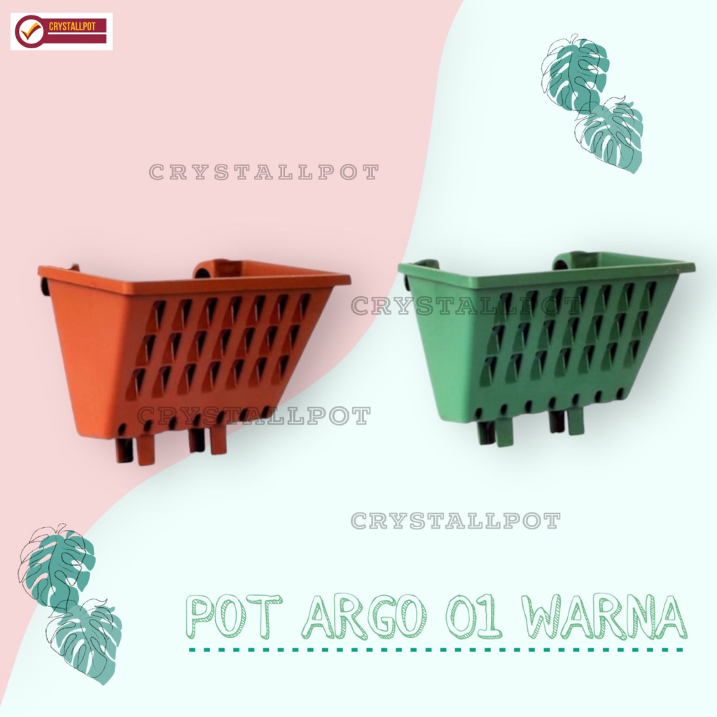 Jual Pot Tanaman Merambat Plastik Gantung Tempel Argo Warna Warni Cm Argo Warna