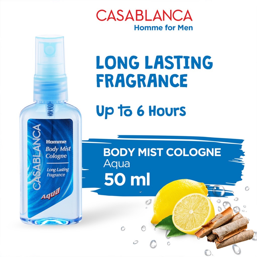 Jual Casablanca Body Mist Cologne Pria 50 ml Shopee Indonesia