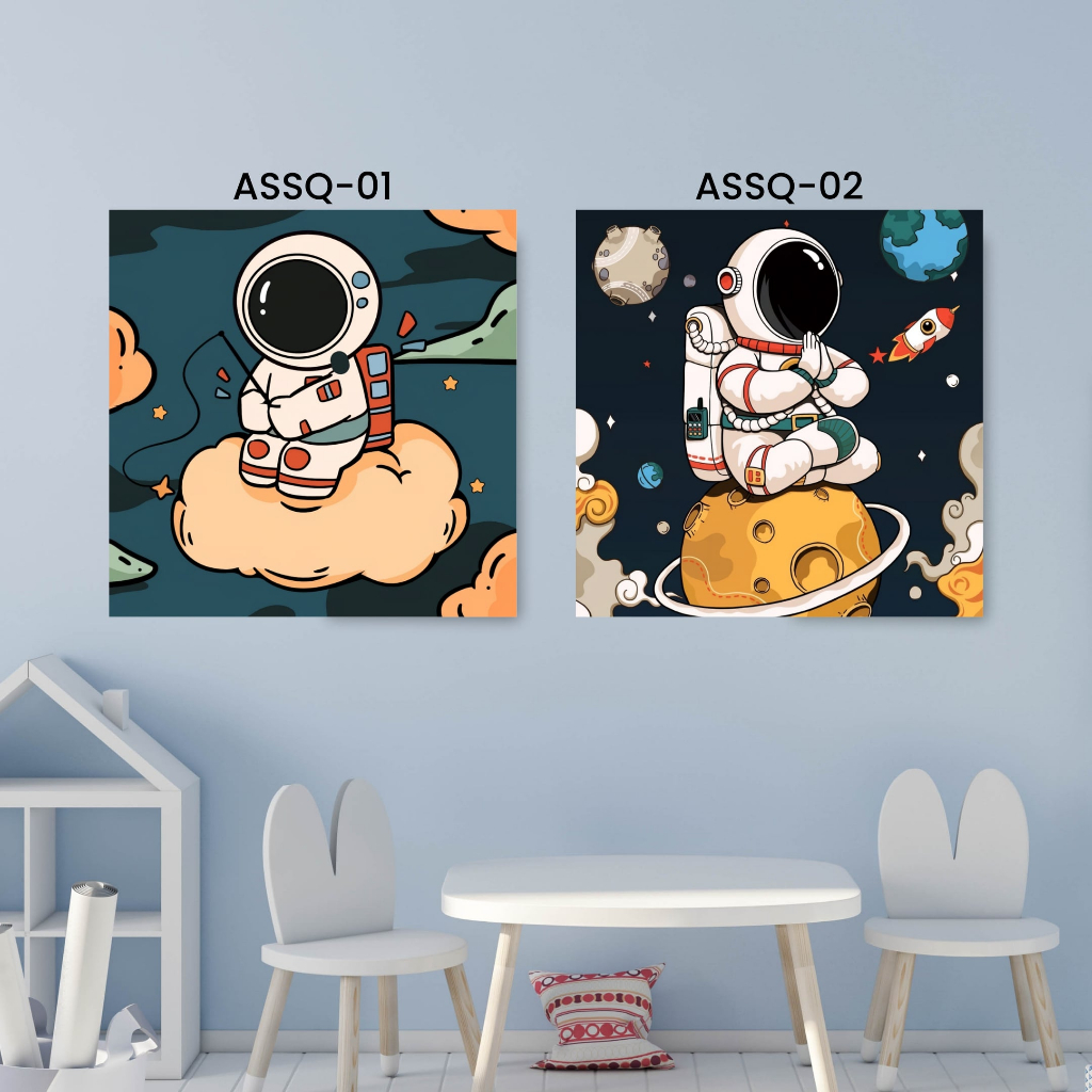 Jual ASSQ Hiasan Pajangan Wall Decor ASTRONOT KARTUN PART 1 (20cmX20