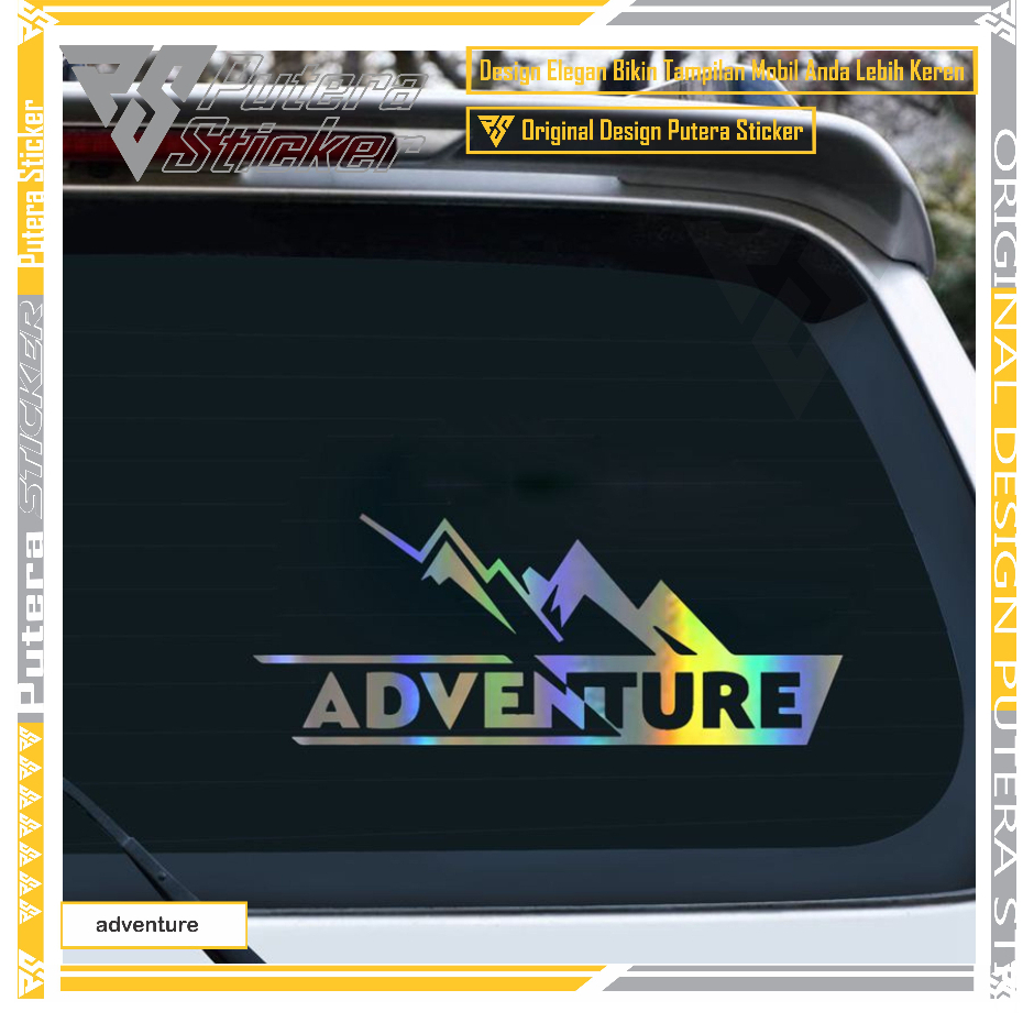 Jual Sticker mobil adventure jdm Stiker mobil tulisan adventure ...