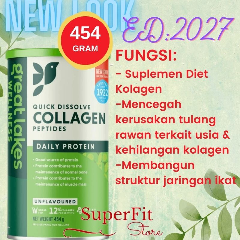 Jual Great Lakes Collagen Hydrolysate Beef Gelatin Joint Care 454 g