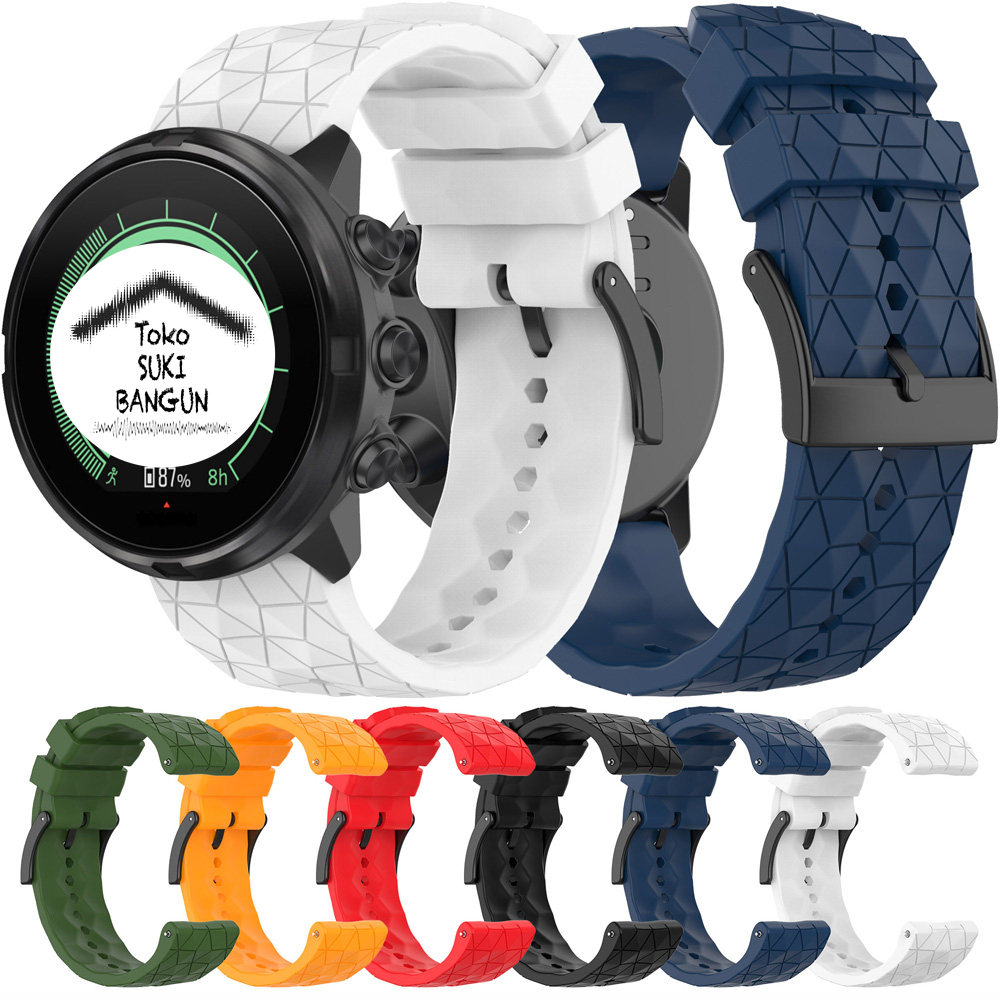 Bracelet Montre Silicone 24mm MYSNBKN - Compatible Suunto 9, D5, Spartan, G-Shock GA-2100, Et Plus