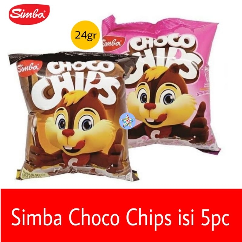 Jual Simba Choco Chips sereal 12gr 24gr coklat / stroberi | Shopee ...