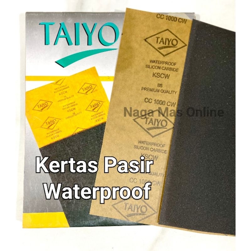 Jual Kertas Pasir Taiyo Waterproof Per Lembar Amplas Tahan Air Taiyo Kertas Pasir Shopee