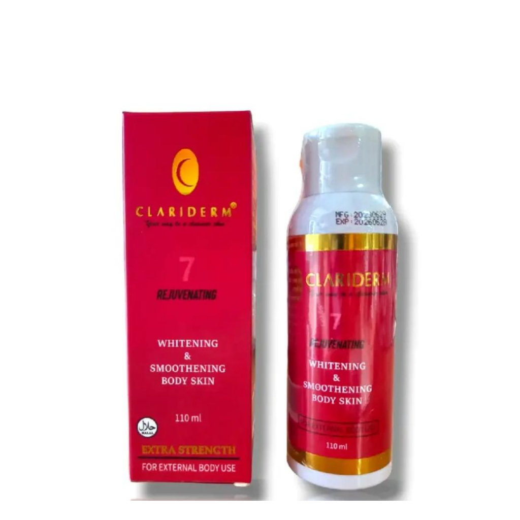 Jual CLARIDERM WHITENING & SMOOTHENING BODY SKIN 110ML / TONER BADAN ...