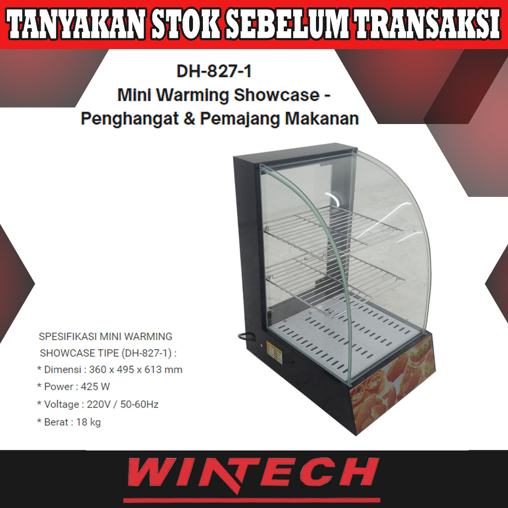 Jual King Chef DH-827-1 Mini Warming Showcase - Penghangat & Pemajang ...