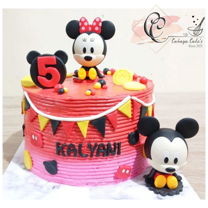 Jual Kue Ulang Tahun Mickey Mouse / Minnie Mouse Cake / Mickey Cake