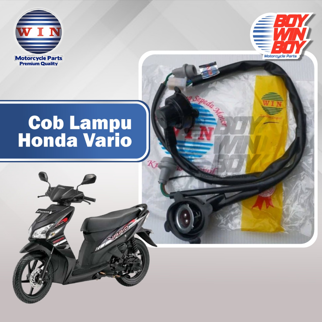 Jual Cob Lampu Vario Lampu Depan Honda Vario Merk Win Cob Lampu Depan Set Fitting Lampu Depan