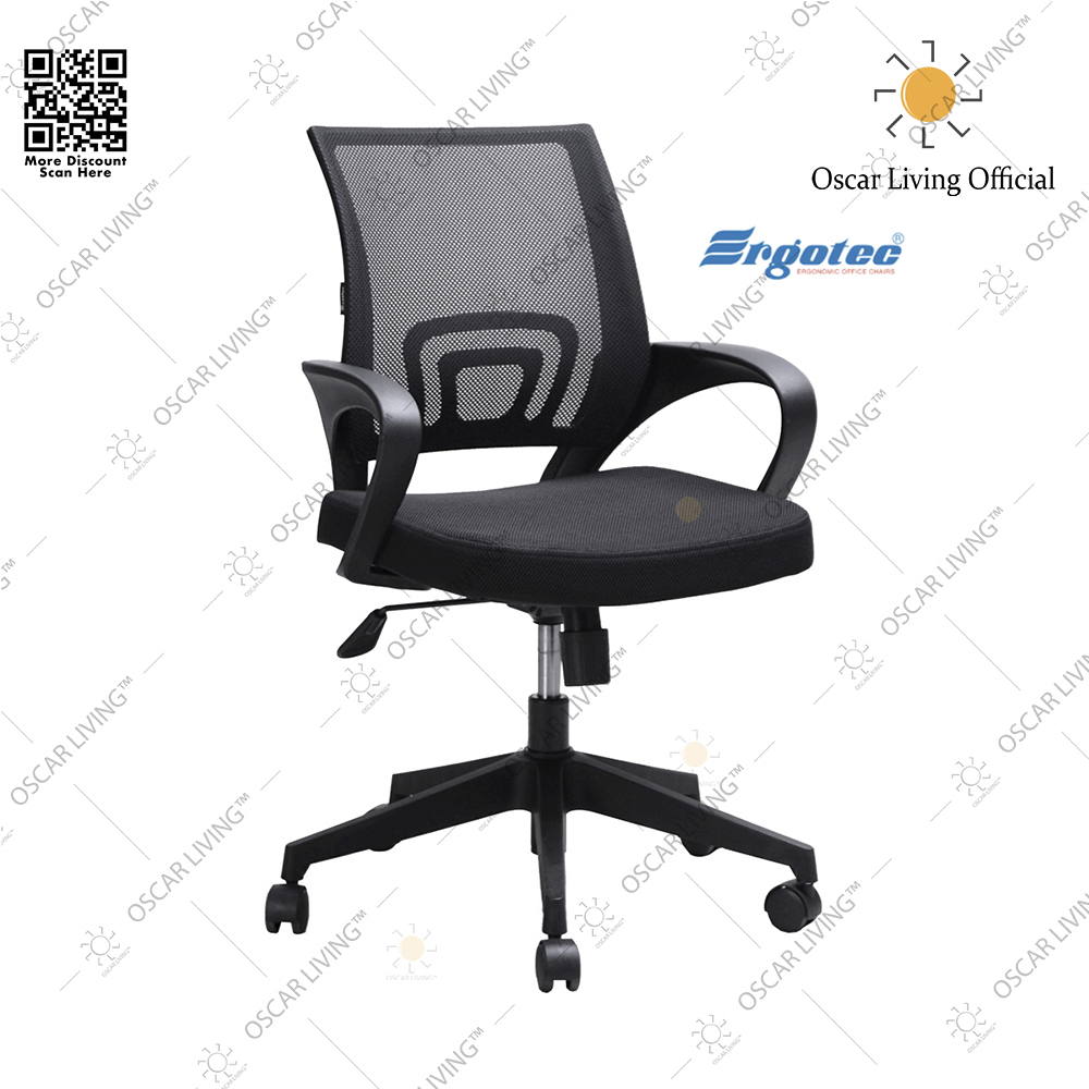 Jual Ergotec Kursi Kantor 851 X Hitam Kursi Staff | Shopee Indonesia