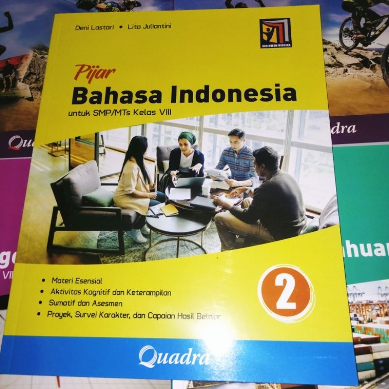 Jual Buku Quadra Pijar Bahasa Indonesia Kelas 8 Kurikulum Merdeka