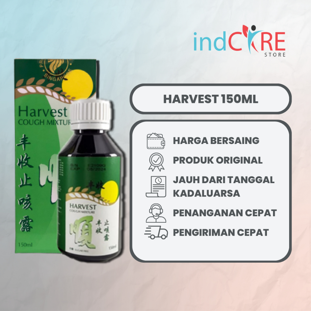 Jual Harvest Cough Mixture Obat Batuk Syrup 150ML Shopee Indonesia