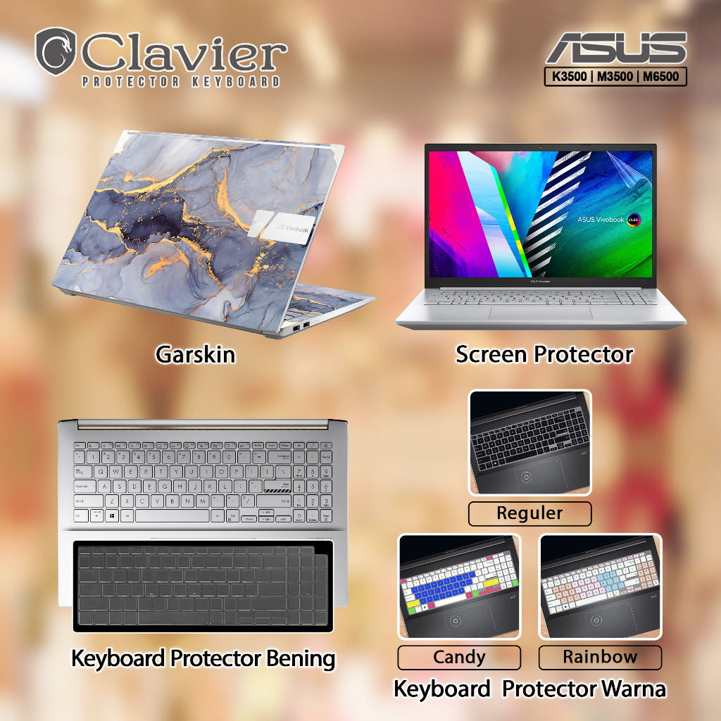 Jual Cover Keyboard Screen Protector Garskin Laptop Anti Gores Asus