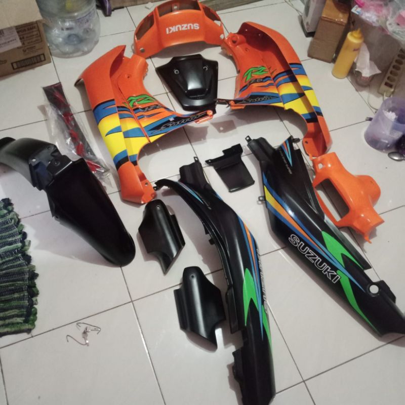 Jual Paket Cover Dek Bodi Body Fullset Halus Kasar Suzuki Satria R Ru Lumba Stroke Warna