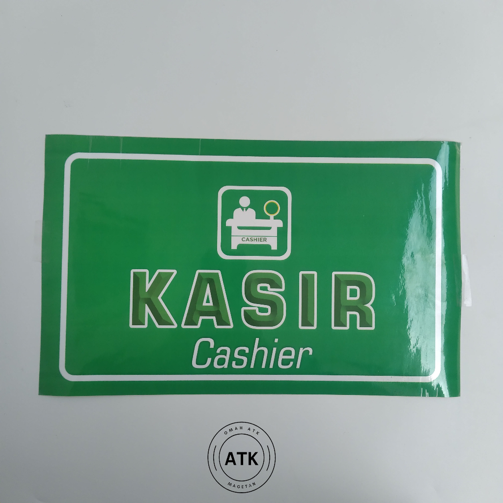 Jual Stiker Tanda Kasir Cashier Stiker Vinyl Shopee Indonesia 8697