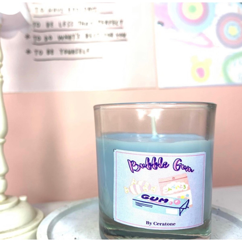 Jual SCENTED CANDLES liin aromaterapi wangi warna aesthetic 65gr soy