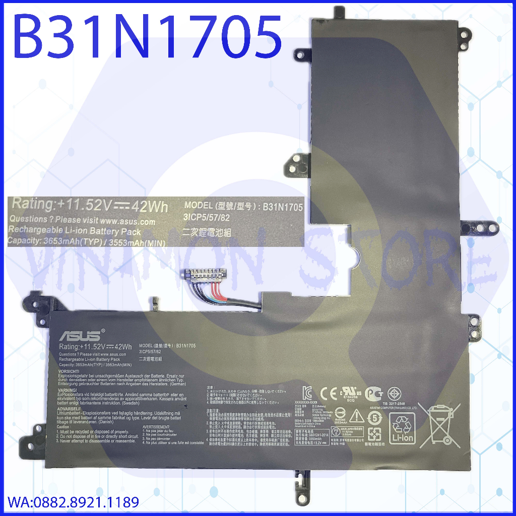 Jual B31N1705 baterai laptop asus vivobook flip 14 TP410 TP410U TP410UR