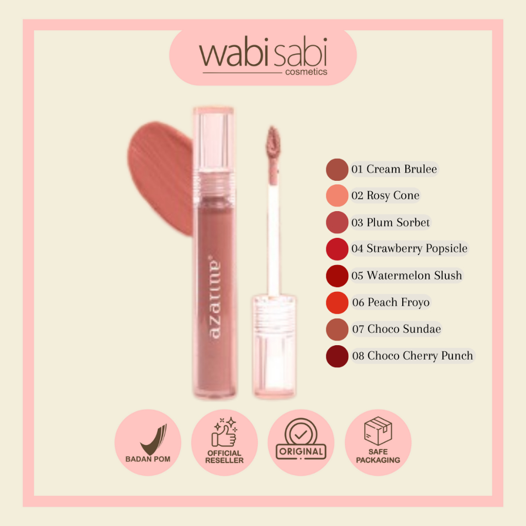 Jual AZARINE X Red Velvet Velvety Lippie Cream | Shopee Indonesia
