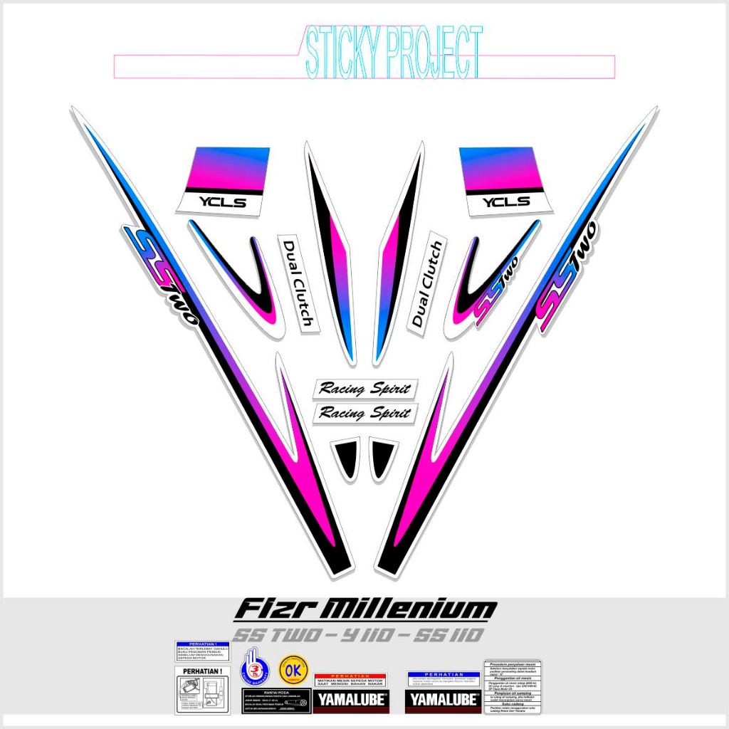 Jual Striping F Zr Motif Sticker Fizr Z Ss Two Y Ss Stiker Sticker