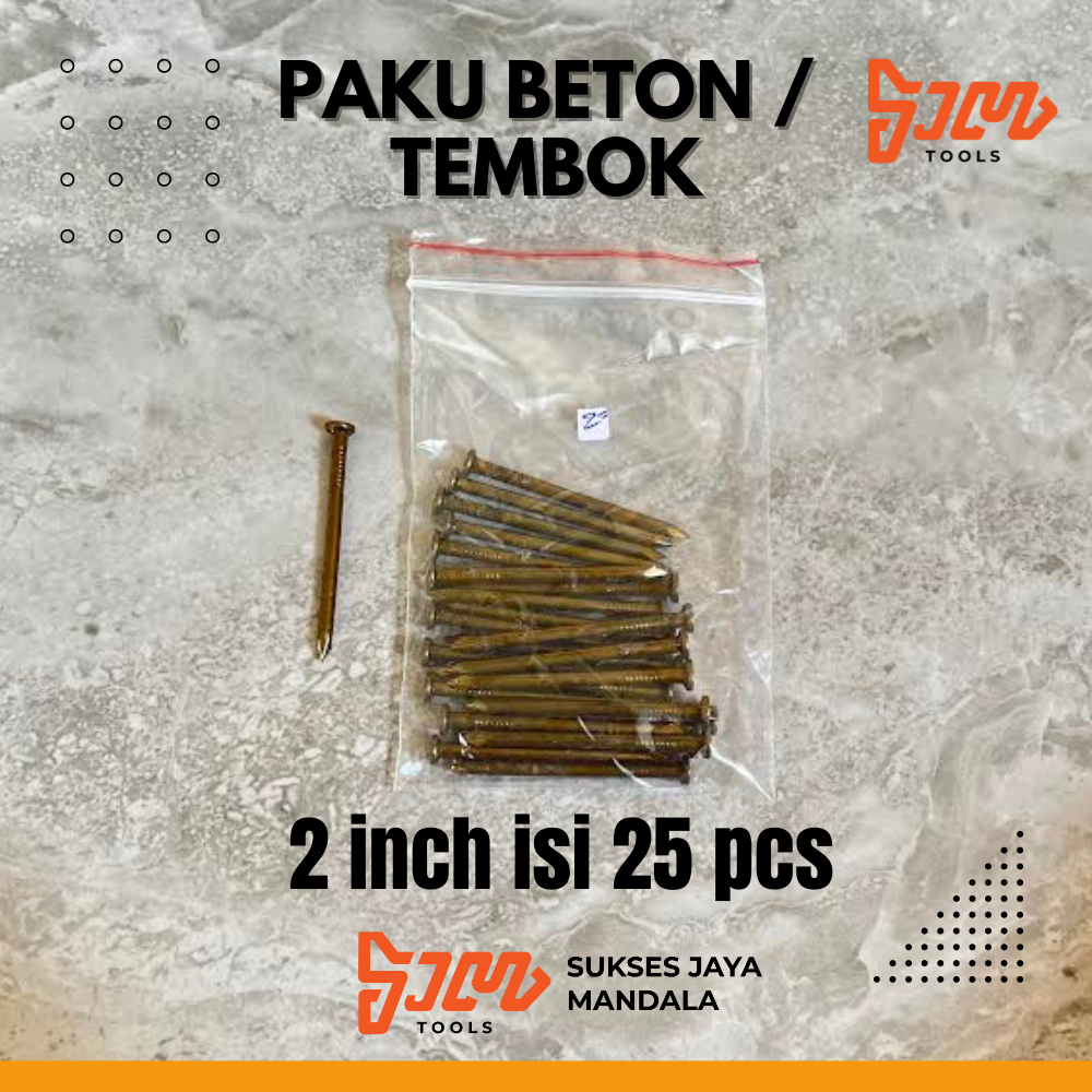 Jual Paku Tembok Paku Beton Kuning 1