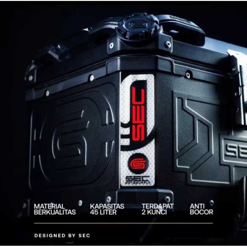 Jual BOX BELAKANG SEC STRIKE FORCE UNIVERSAL 45 LITER TOP BOX PREMIUM ...